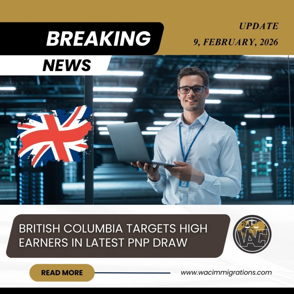 British Columbia Targets High Earners in Latest PNP Draw