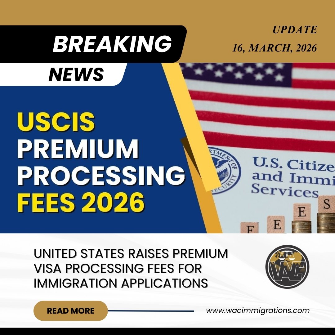 United States Raises Premium Visa Processing Fees for Immigration Applications