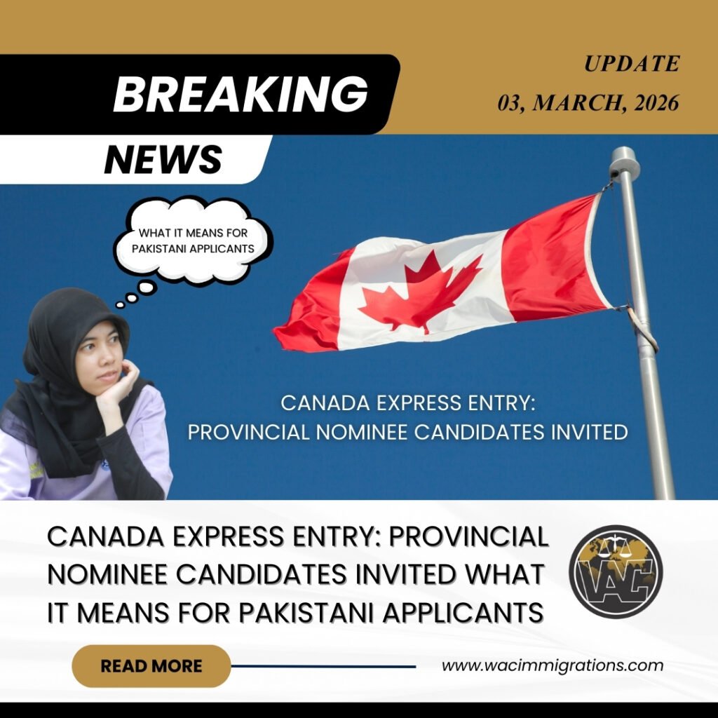 Canada Express Entry: Provincial Nominee Candidates Invited What It Means for Pakistani Applicants